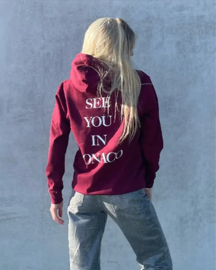 See You in Hoodie Dark Red